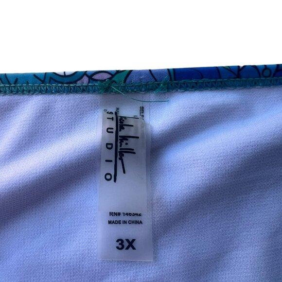 Women's NWT Nicole Miller Plus Size Mid Rise Bikini Bottoms Size 3X - Picture 5 of 6